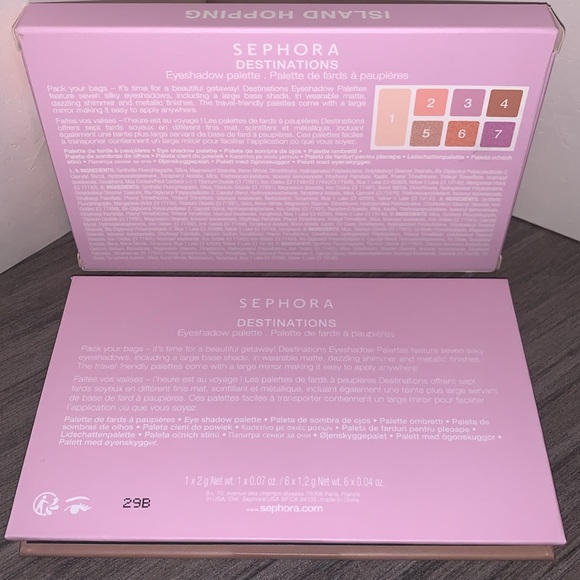 Sephora Destinations Island Hopping Eyeshadow Palette roses, lilacs multi finish - Picture 4 of 5
